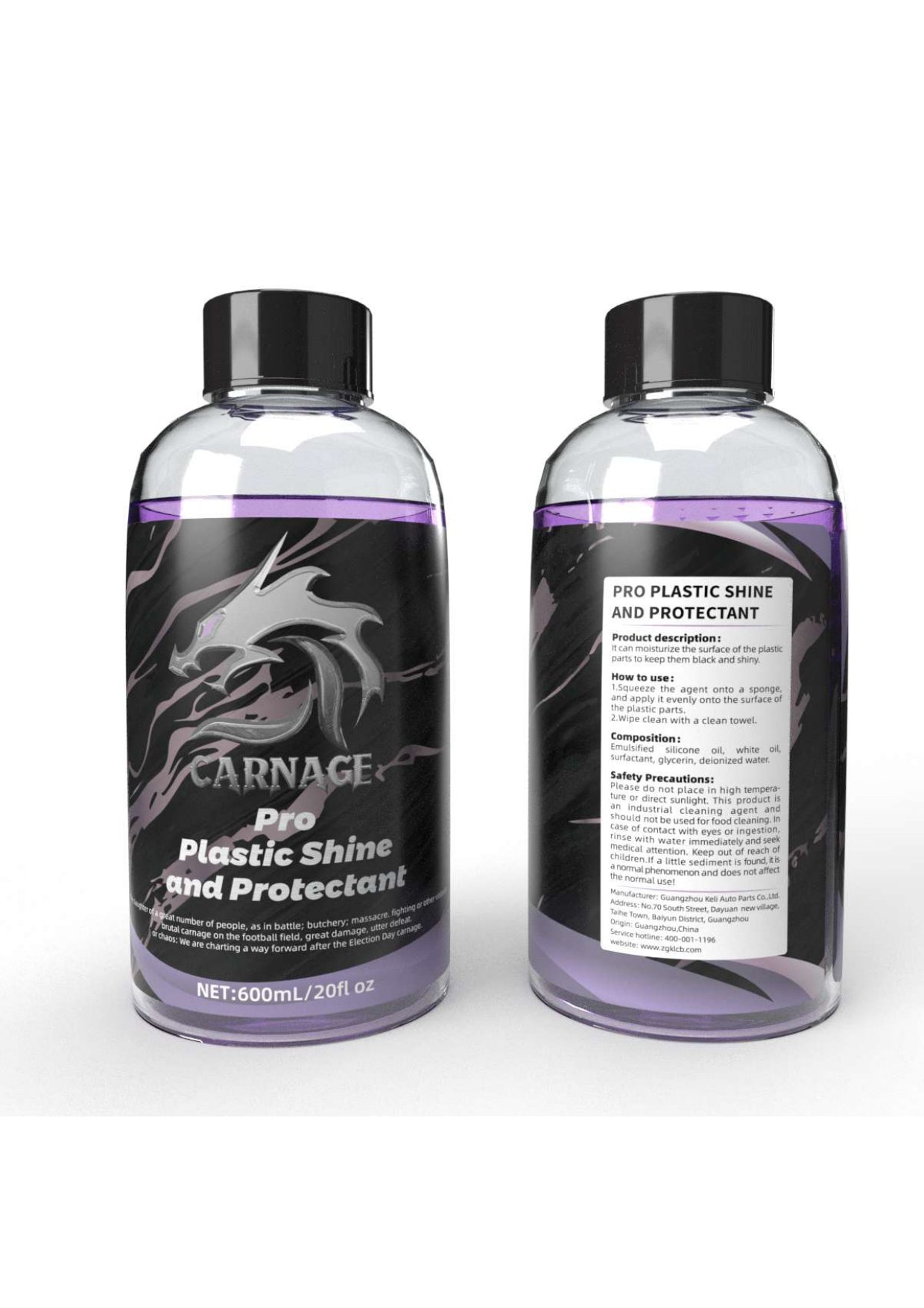 CARNAGE Pro Plastic Shine and Protectant
