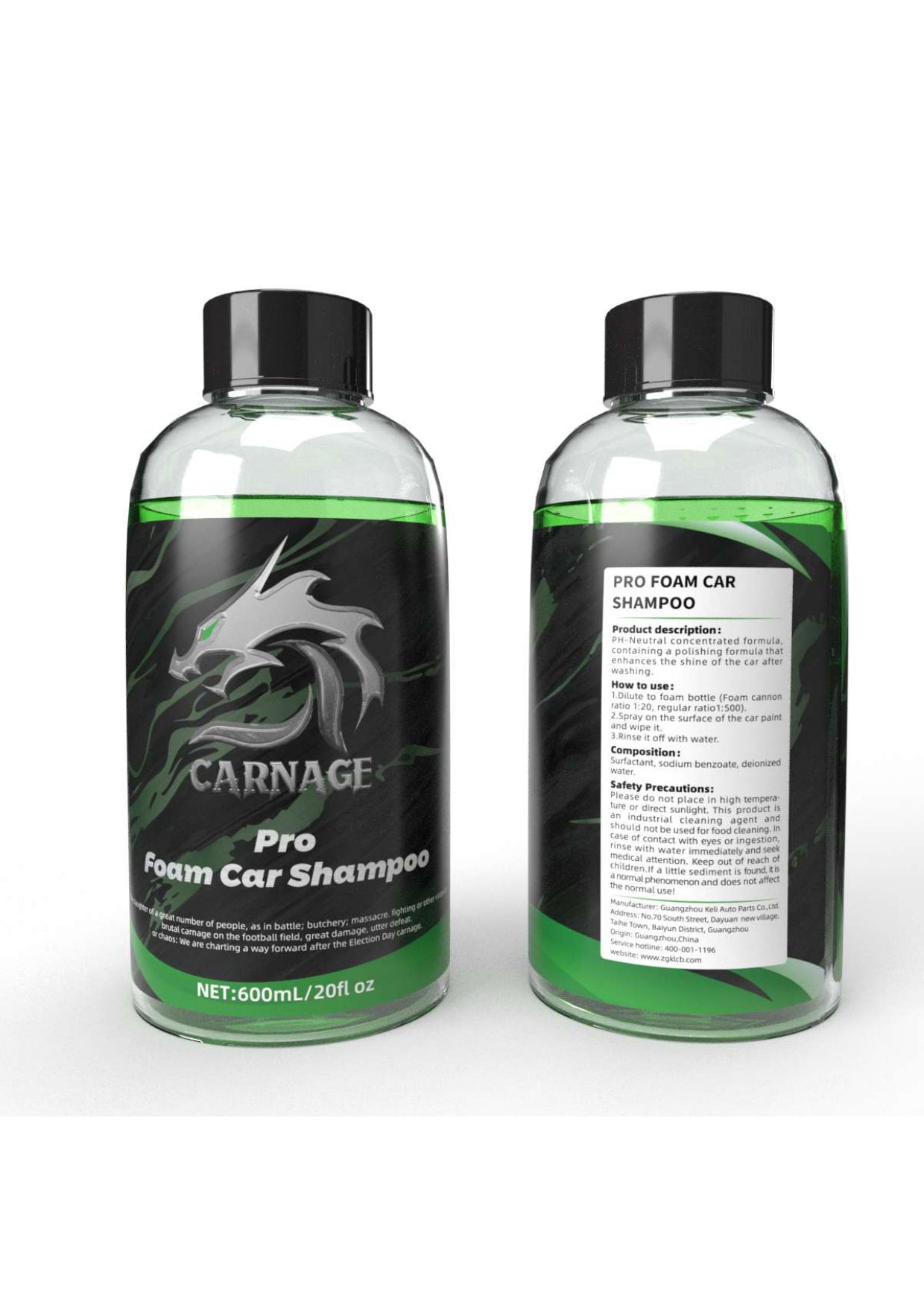 CARNAGE Pro Foam Car Shampoo