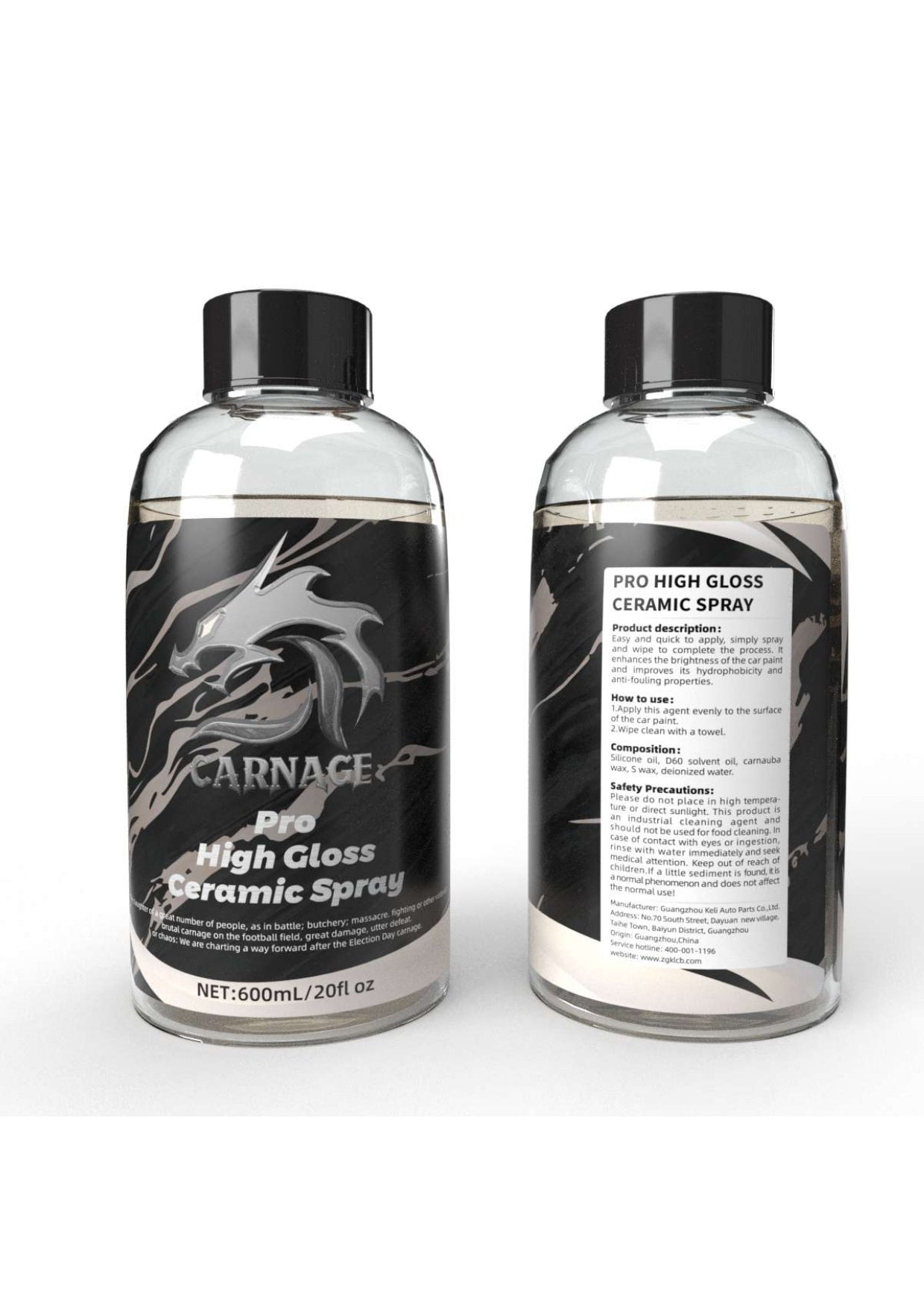 CARNAGE Pro High Gloss Ceramic Coating